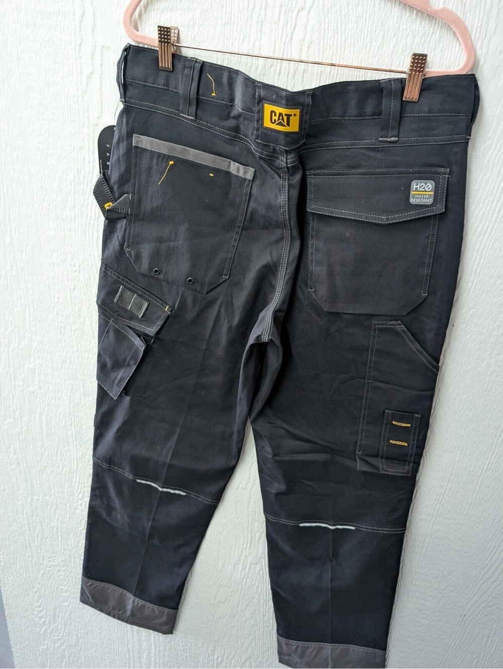 NWT CAT® H20 Defender™ Pants in Black-Graphite Size 34x34 - Picture 9 of 9